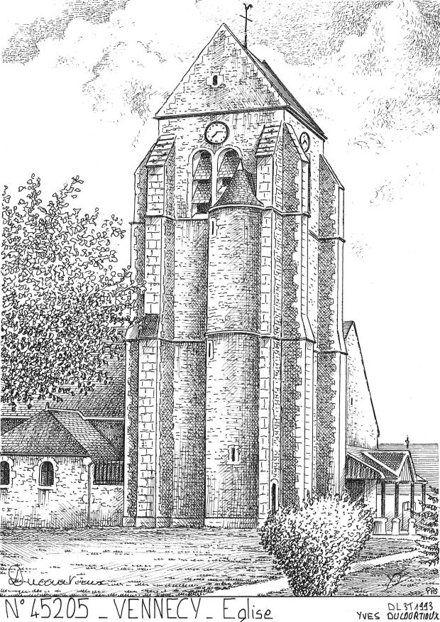 N 45205 - VENNECY - église