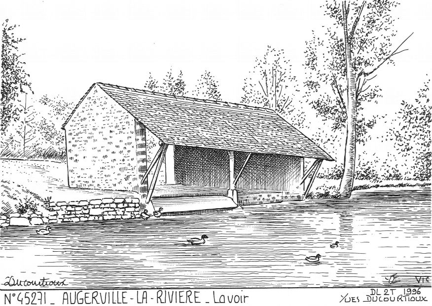 N 45271 - AUGERVILLE LA RIVIERE - lavoir