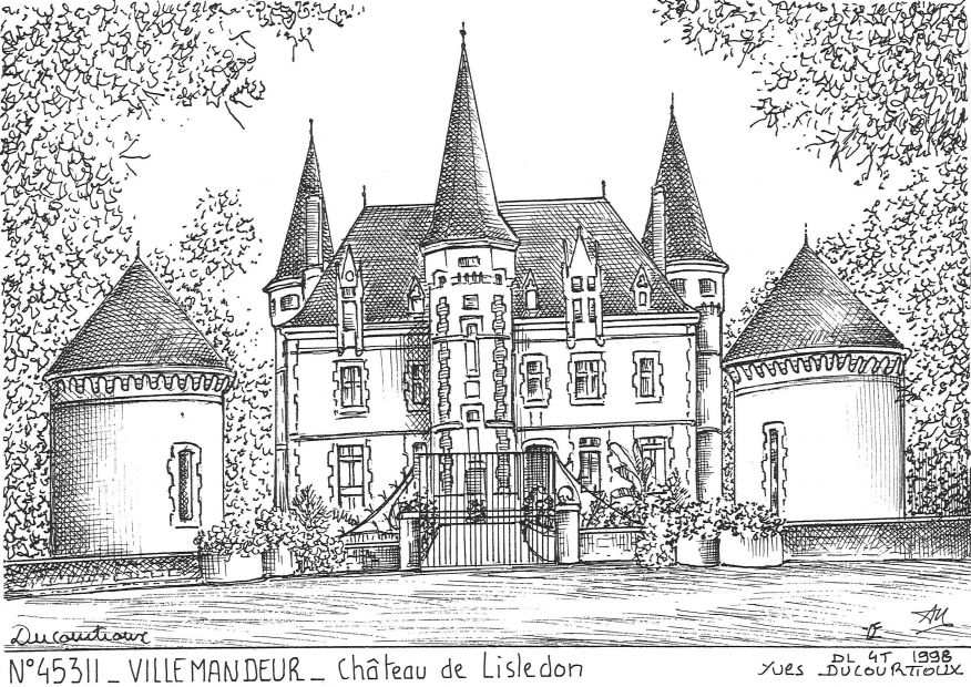 N 45311 - VILLEMANDEUR - château de lisledon