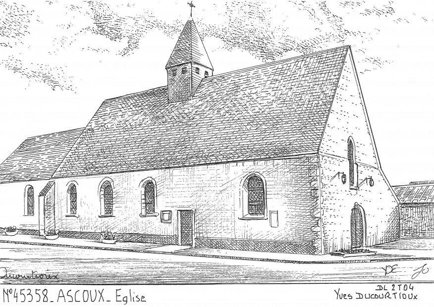 N 45358 - ASCOUX - glise