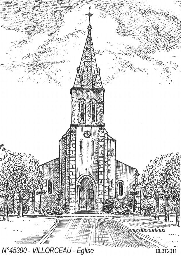 N 45390 - VILLORCEAU - église