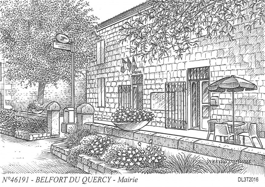 N 46191 - BELFORT DU QUERCY - mairie