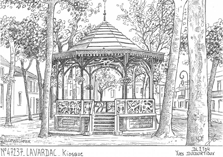 N 47237 - LAVARDAC - kiosque