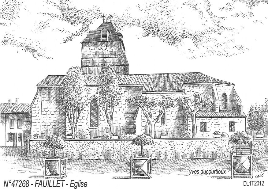 N 47268 - FAUILLET - église