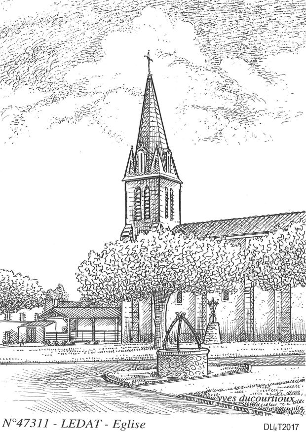 N 47311 - LEDAT - église