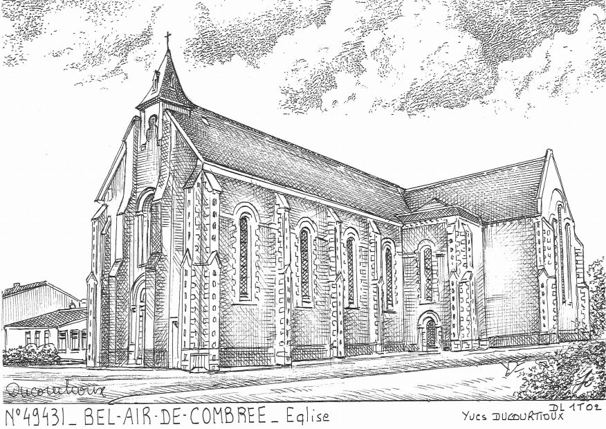 N 49431 - COMBREE - église de bel air