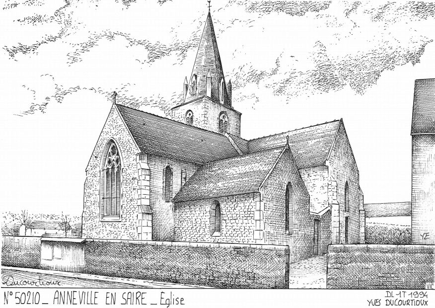 N 50210 - ANNEVILLE EN SAIRE - glise