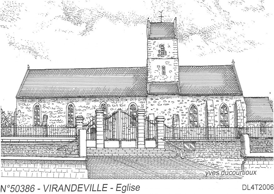 N 50386 - VIRANDEVILLE - glise