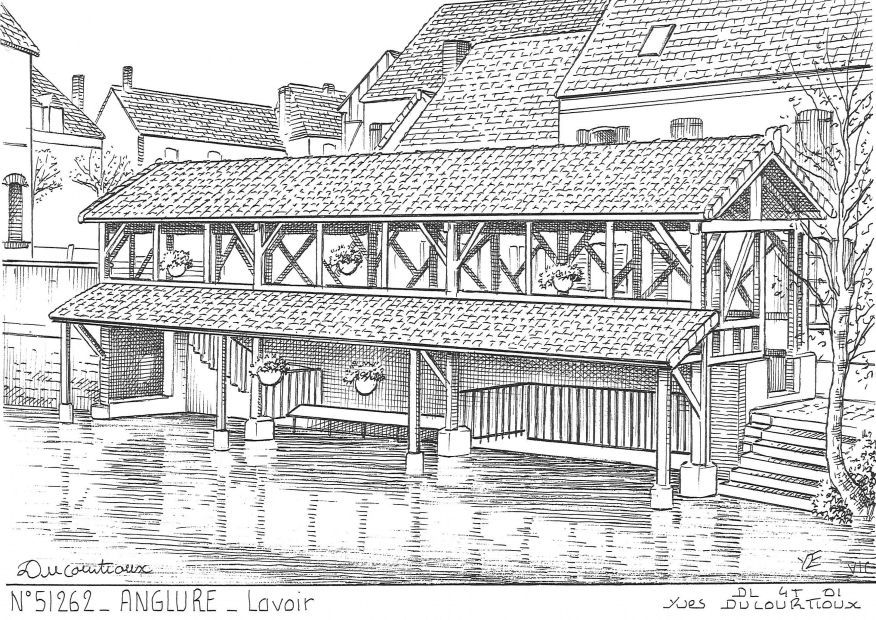 N 51262 - ANGLURE - lavoir