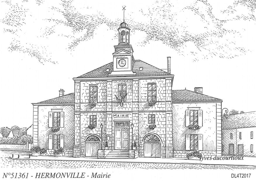 N 51361 - HERMONVILLE - mairie