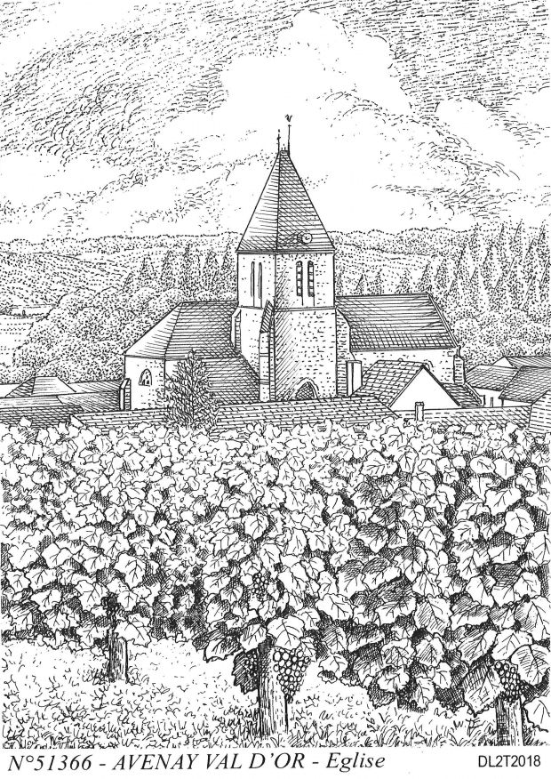 N 51366 - AVENAY VAL D OR - glise