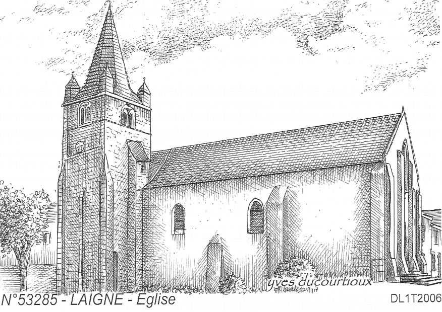 N 53285 - LAIGNE - église