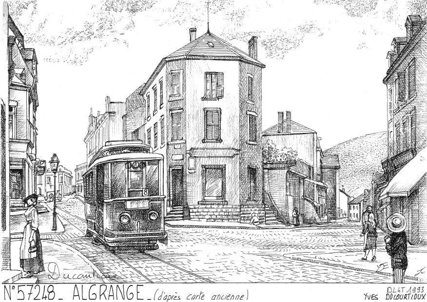 N 57248 - ALGRANGE - vue (d après ca)