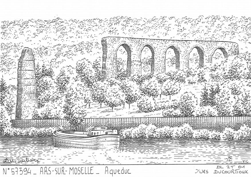 N 57394 - ARS SUR MOSELLE - aqueduc