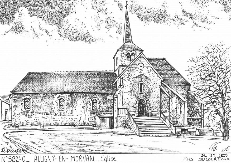 N 58240 - ALLIGNY EN MORVAN - glise