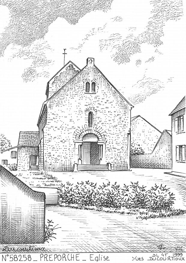 N 58258 - PREPORCHE - église