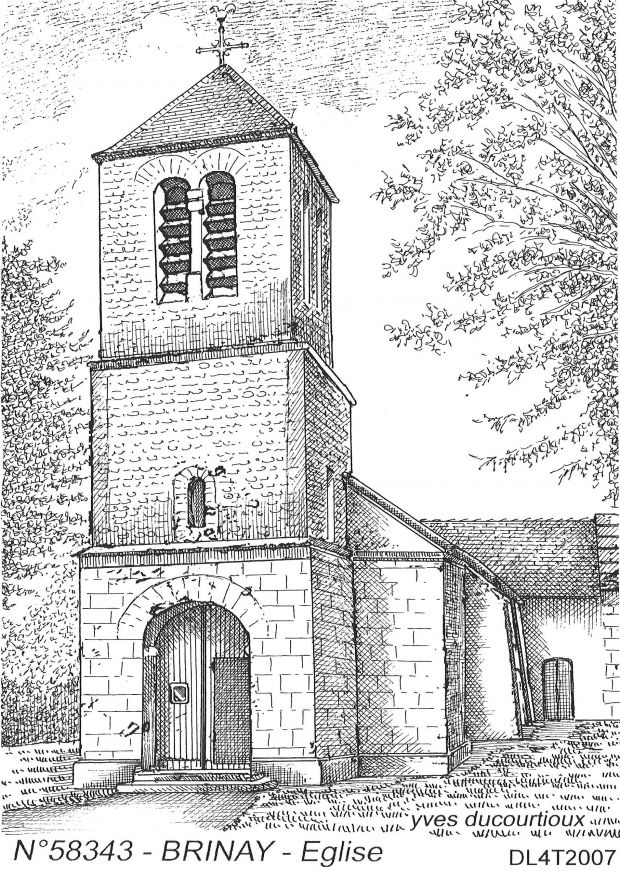 N 58343 - BRINAY - église