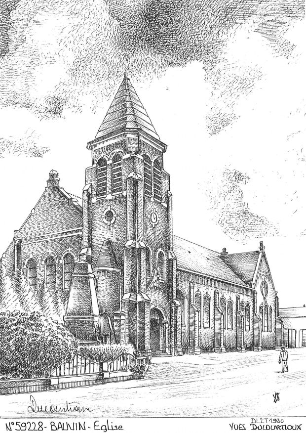 N 59228 - BAUVIN - église
