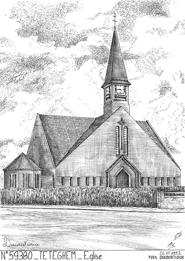 N 59380 - TETEGHEM - église