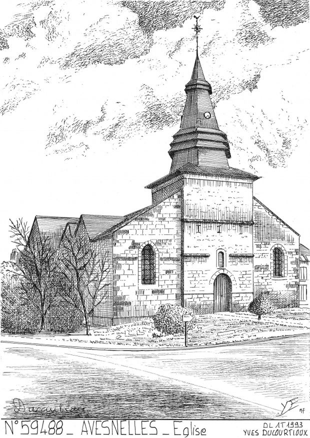 N 59488 - AVESNELLES - église
