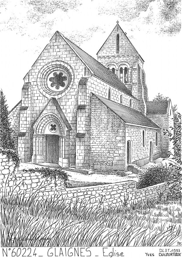 N 60224 - GLAIGNES - église