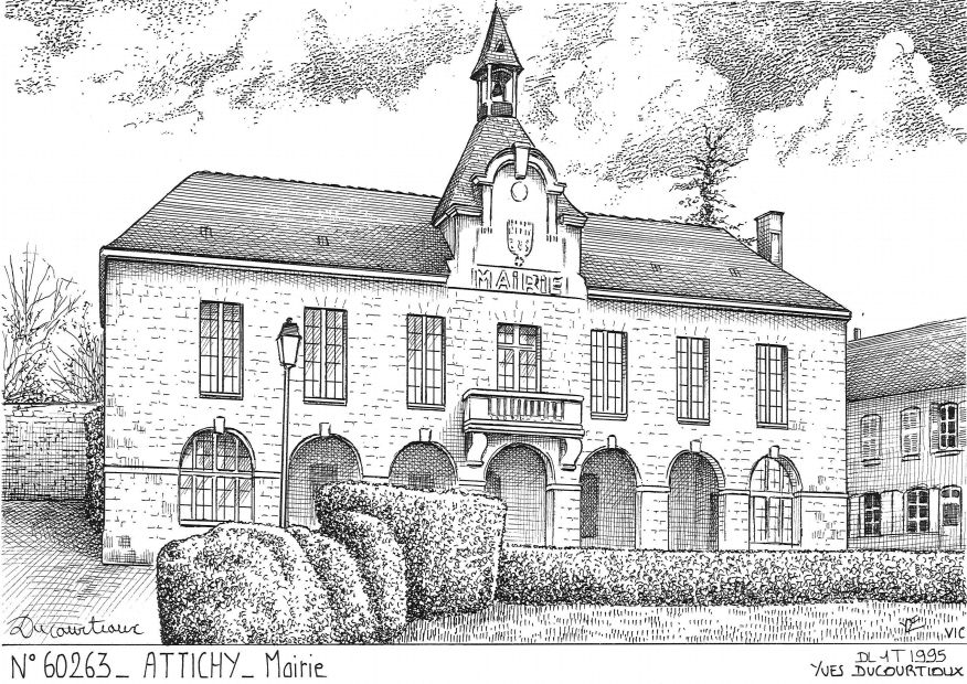 N 60263 - ATTICHY - mairie