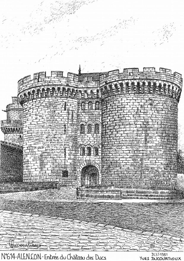 N 61004 - ALENCON - entrée du château des ducs