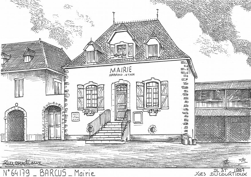 N 64179 - BARCUS - mairie