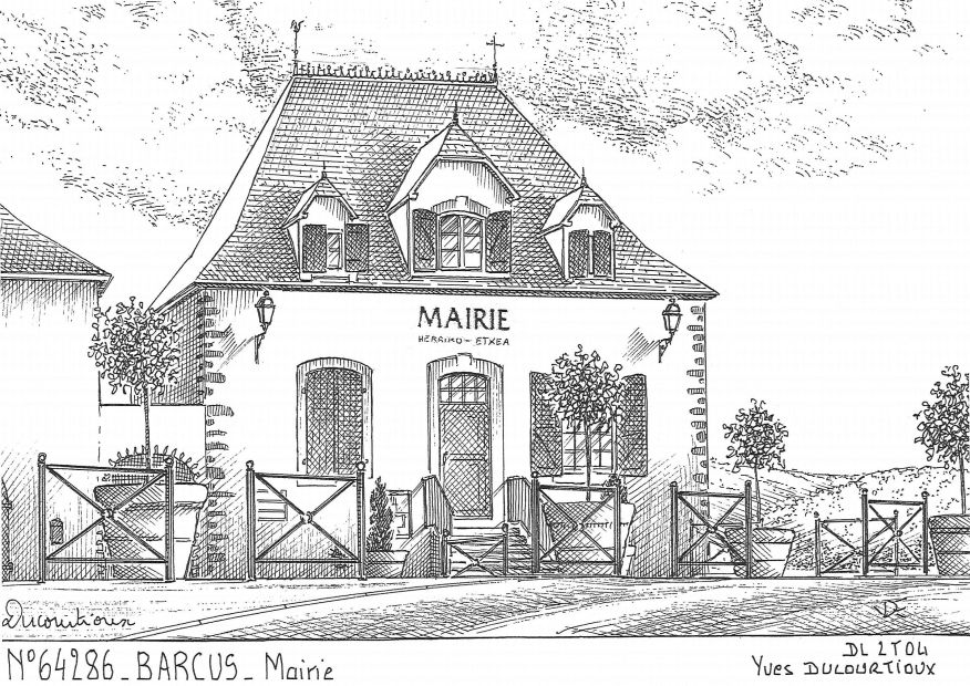 N 64286 - BARCUS - mairie