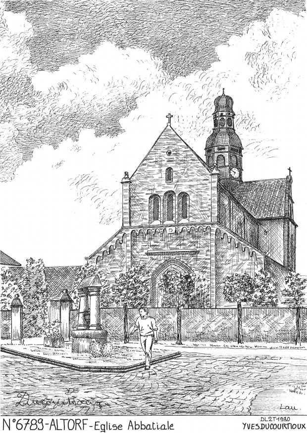 N 67089 - ALTORF - église abbatiale