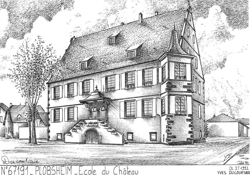 N 67191 - PLOBSHEIM - école du château