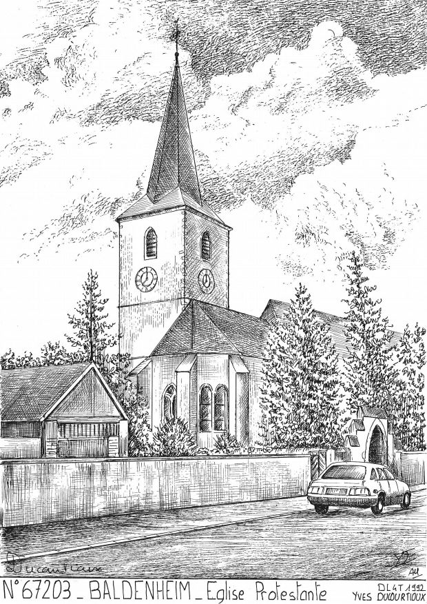 N 67203 - BALDENHEIM - église protestante