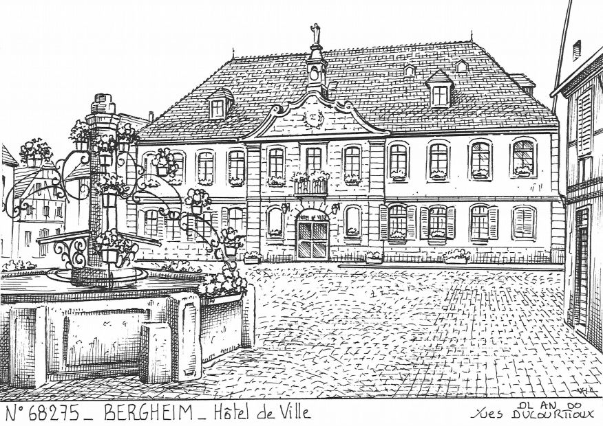 N 68275 - BERGHEIM - htel de ville