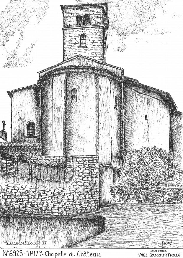 N 69025 - THIZY - chapelle du château