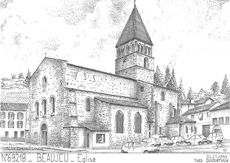 N 69218 - BEAUJEU - glise