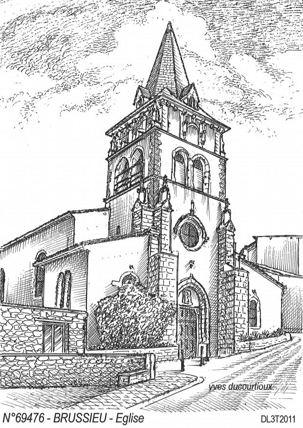 N 69476 - BRUSSIEU - église