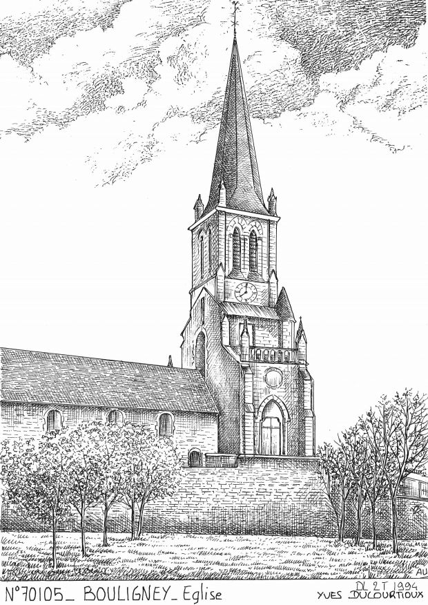 N 70105 - BOULIGNEY - �glise