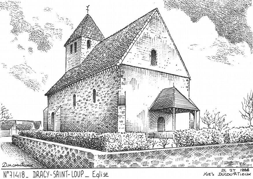 N 71418 - DRACY ST LOUP - glise