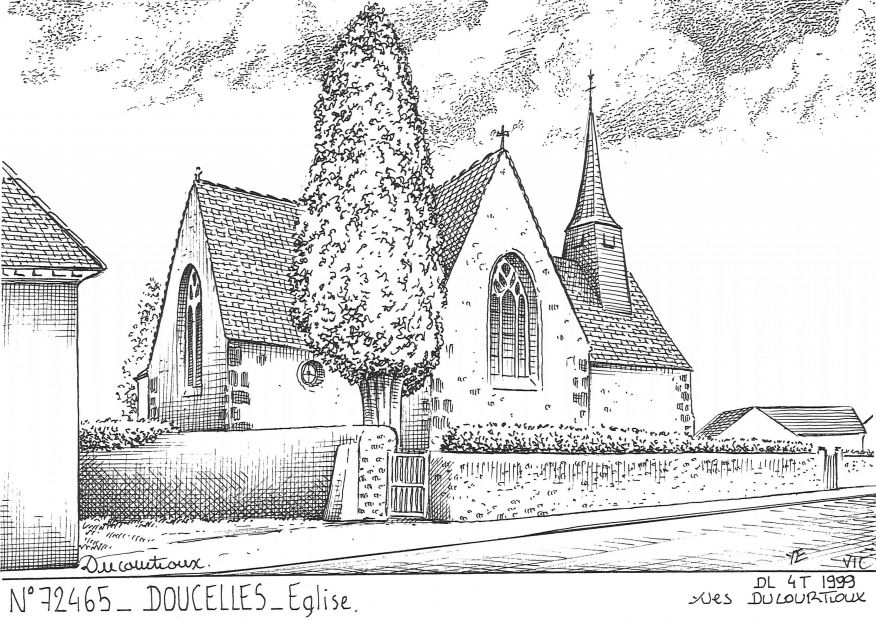 N 72465 - DOUCELLES - église