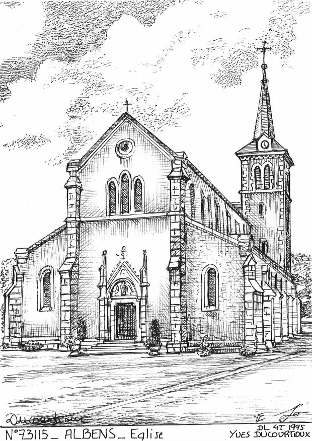 N 73115 - ALBENS - église
