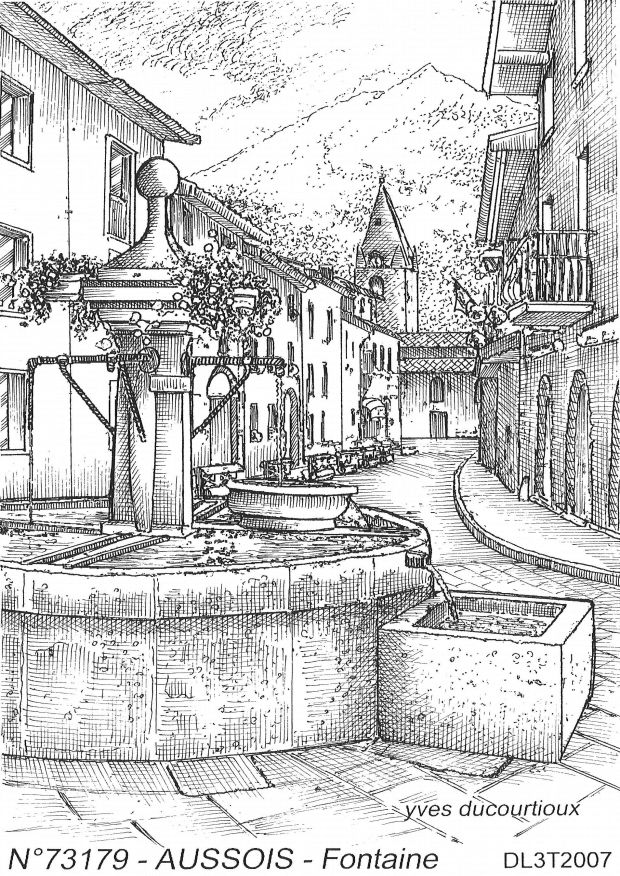 N 73179 - AUSSOIS - fontaine