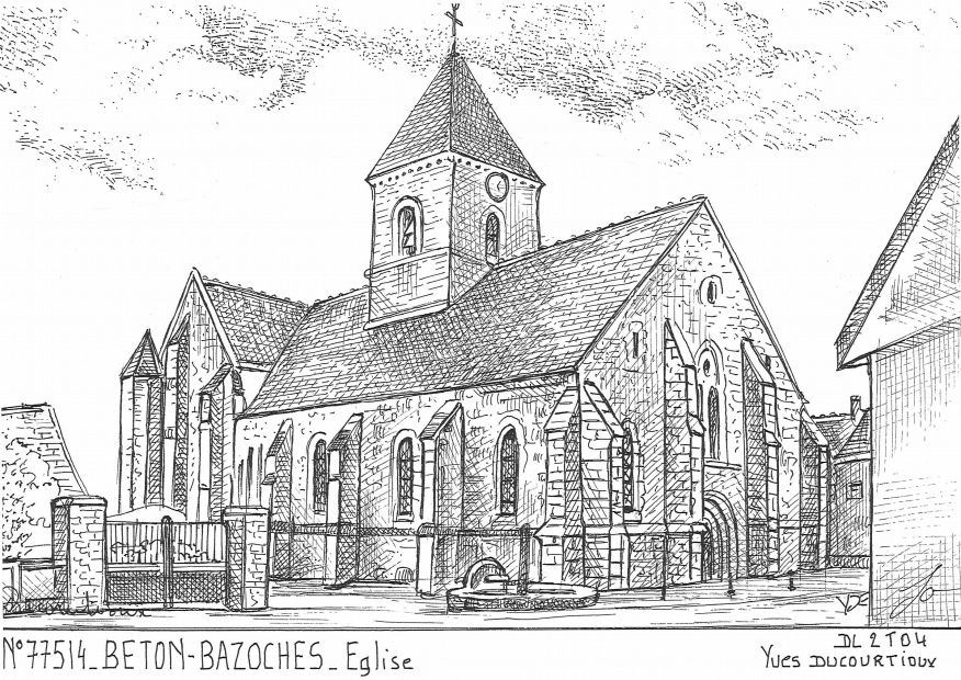 N 77514 - BETON BAZOCHES - �glise