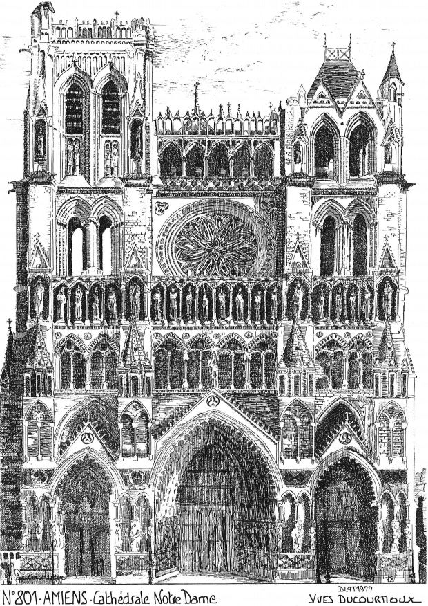 N 80001 - AMIENS - cathdrale notre dame