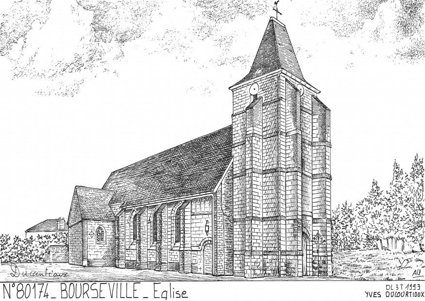 N 80174 - BOURSEVILLE - église