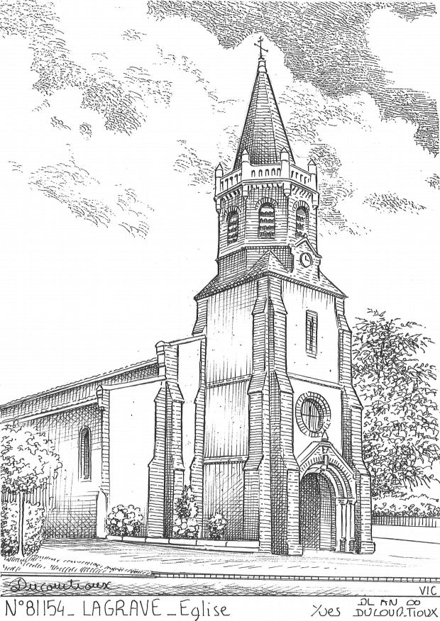 N 81154 - LAGRAVE - église