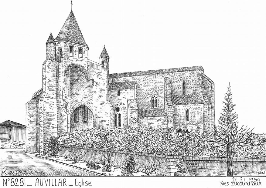 N 82081 - AUVILLAR - �glise