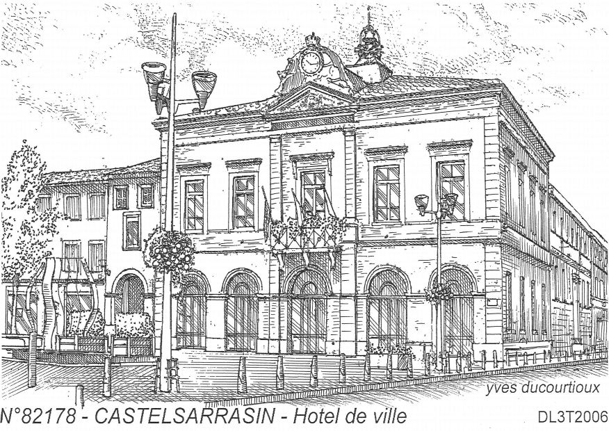 N 82178 - CASTELSARRASIN - hôtel de ville