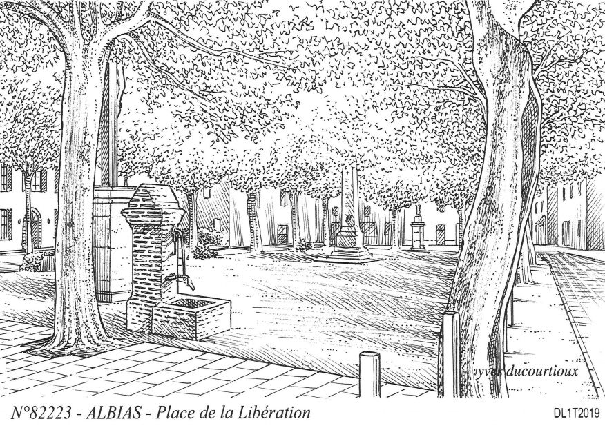 N 82223 - ALBIAS - place de la lib�ration