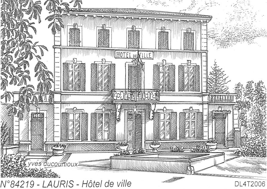 N 84219 - LAURIS - hôtel de ville