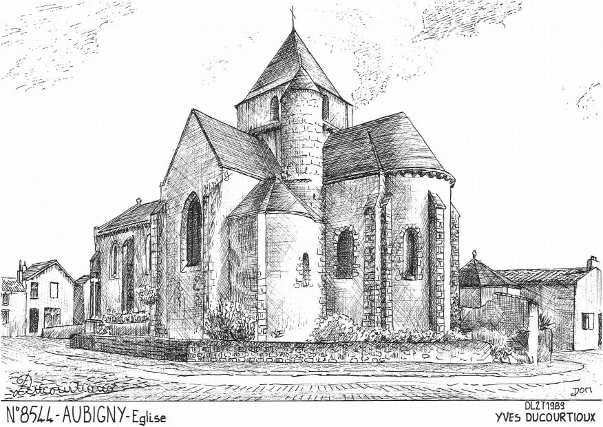 N 85044 - AUBIGNY - �glise